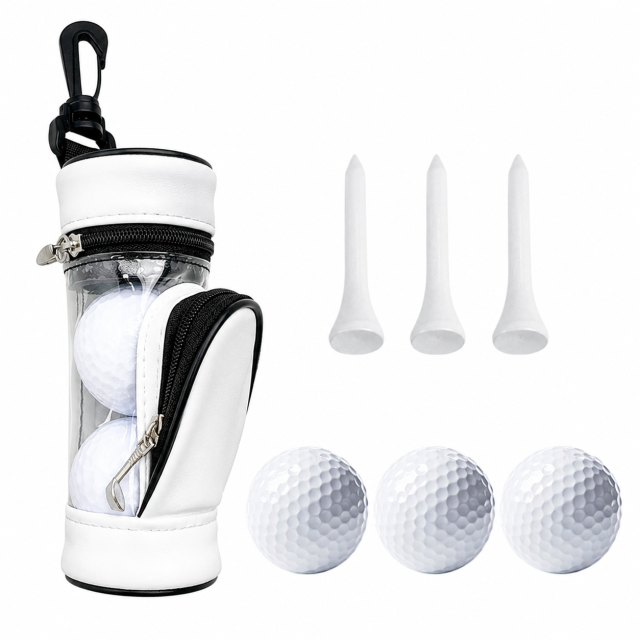 Custom Portable Golf Ball Bag With Tees And Golf Balls