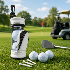 Custom Portable Golf Ball Bag With Tees And Golf Balls