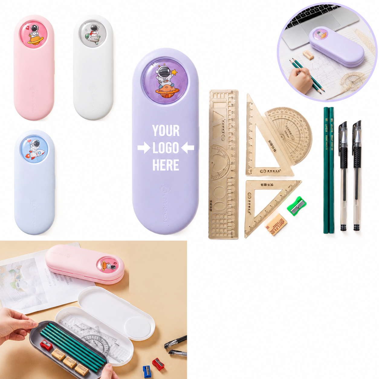 Customizable Portable Pencil Storage Case