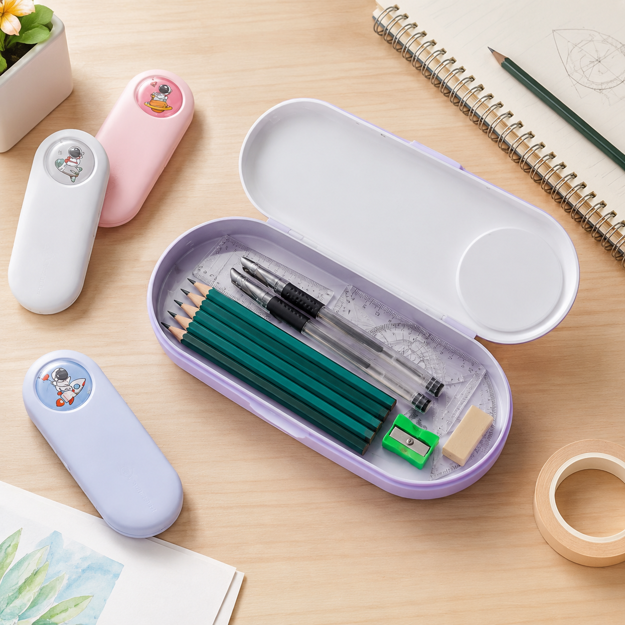 Customizable Portable Pencil Storage Case