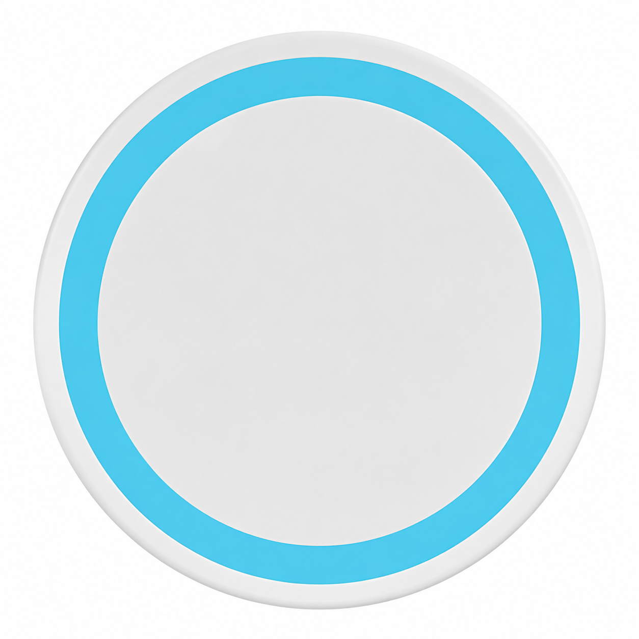Customizable Round Wireless Charging Pad with USB Cable