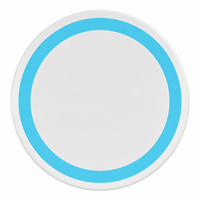 Customizable Round Wireless Charging Pad with USB Cable