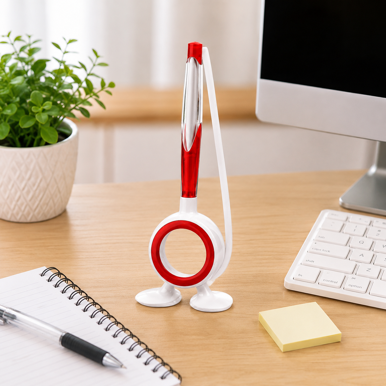 Desktop Counter Ballpoint Pen With Stand