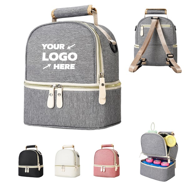 Double-Layer Insulated Milk Storage Backpack