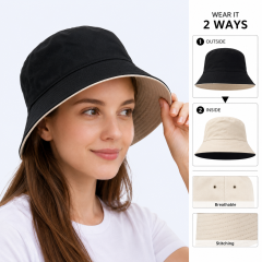 Double-Sided Comfortable Cotton Bucket Hat