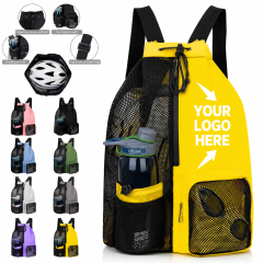 Drawstring Backpack with Multiple Storage Pockets