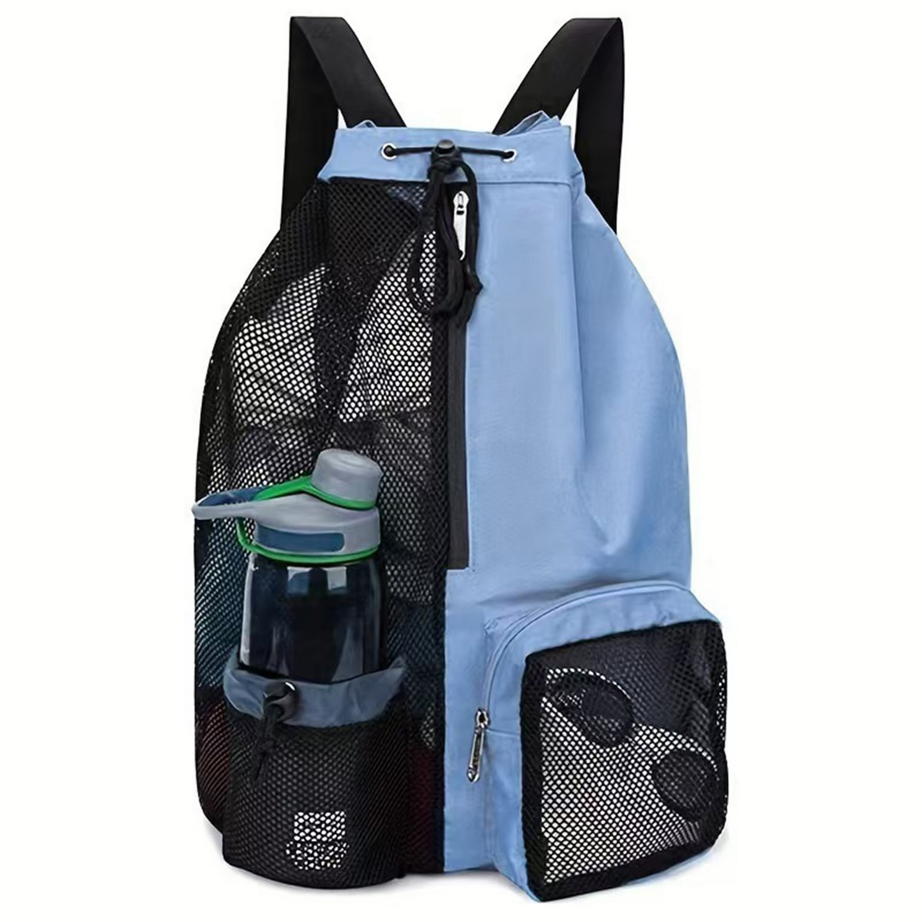 Drawstring Backpack with Multiple Storage Pockets