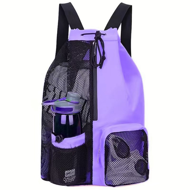 Drawstring Backpack with Multiple Storage Pockets