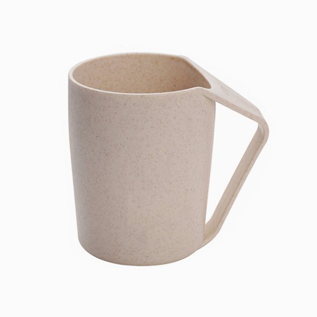 Eco-Friendly Wheat Straw Toothbrush Cup - BPA Free Multi-Purpose Bathroom Tumbler