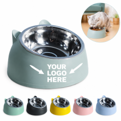 Elevated Stainless Steel Bevel Pet Feeding Bowl