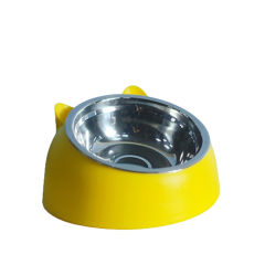 Elevated Stainless Steel Bevel Pet Feeding Bowl