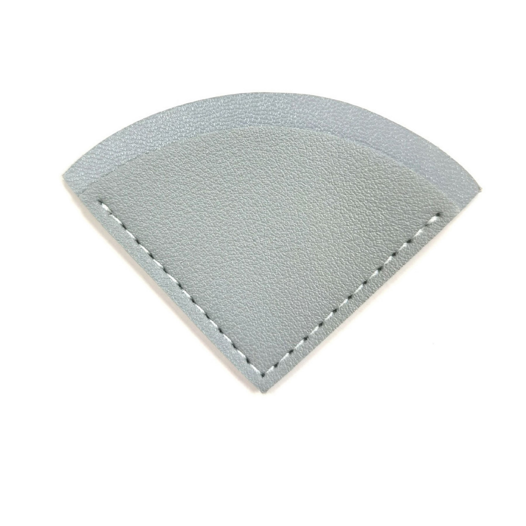 Fan-Shaped PU Leather Corner Bookmark with Tabs & Ruler
