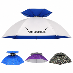 Foldable Double-Layer Fishing Umbrella Hat