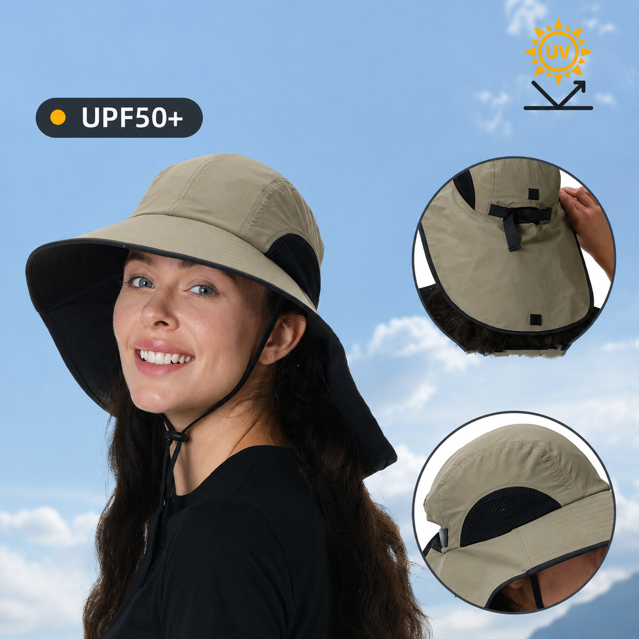 Foldable UV Protection Beach Sun Hat