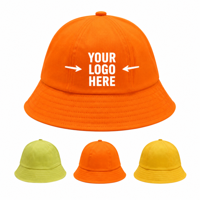 Kids Cotton Sun Hat - Wide Brim UV Protection Cap
