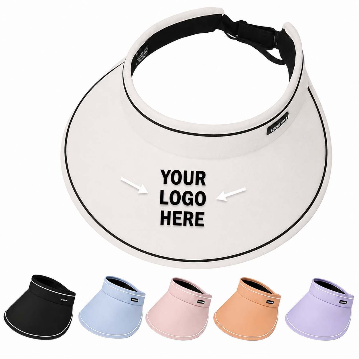 Large Brim UV Protection Foldable Summer Visor Hat