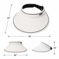 Large Brim UV Protection Foldable Summer Visor Hat