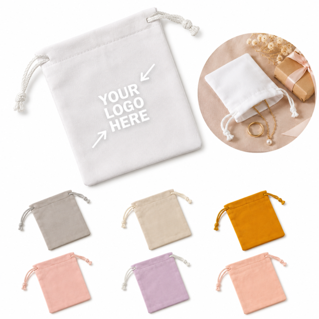 Linen Cotton Drawstring Gift Pouch