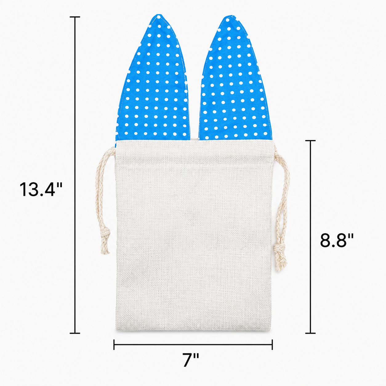 Linen Rabbit-Ear Drawstring Gift Bag
