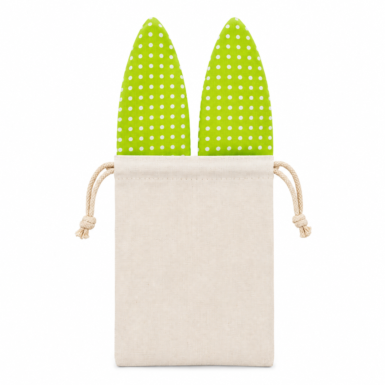 Linen Rabbit-Ear Drawstring Gift Bag