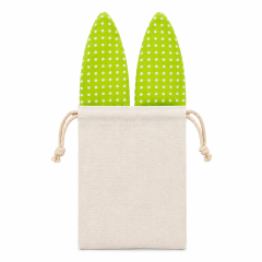 Linen Rabbit-Ear Drawstring Gift Bag