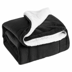 Luxury Lambswool Reversible Double-Layer Thickened Throw Blanket