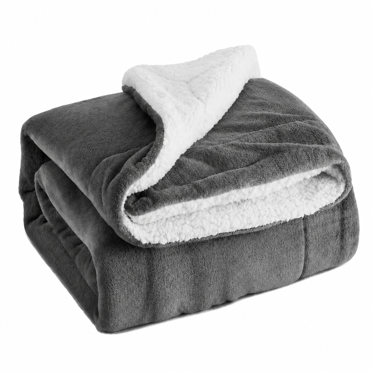 Luxury Lambswool Reversible Double-Layer Thickened Throw Blanket