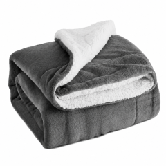 Luxury Lambswool Reversible Double-Layer Thickened Throw Blanket