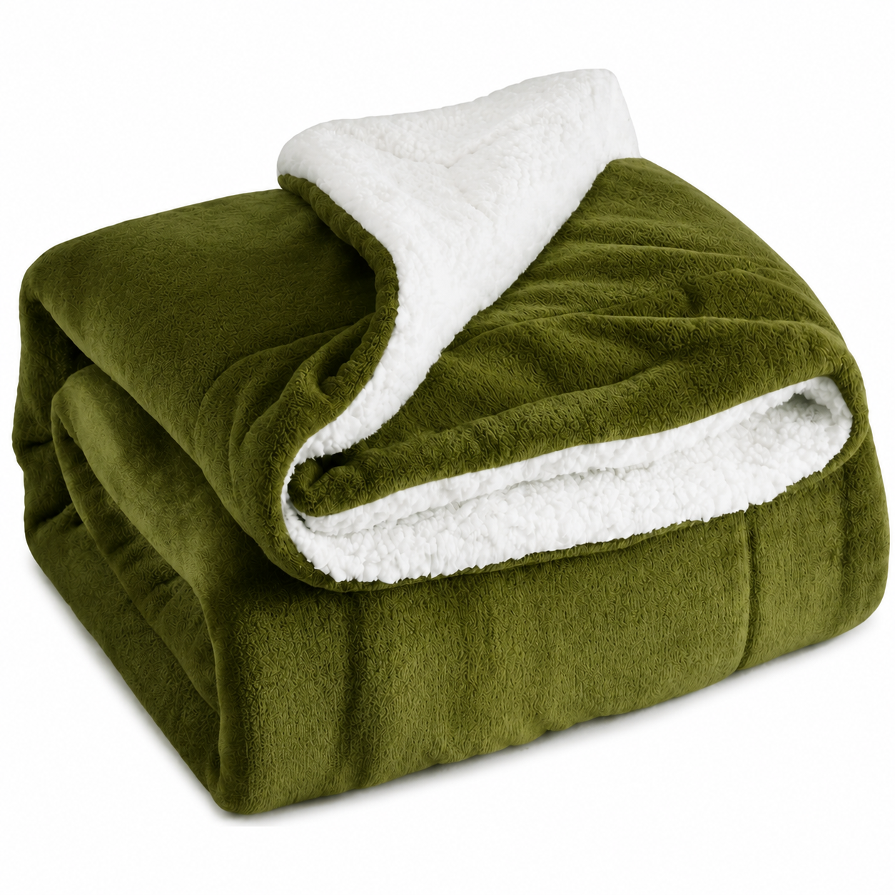 Luxury Lambswool Reversible Double-Layer Thickened Throw Blanket