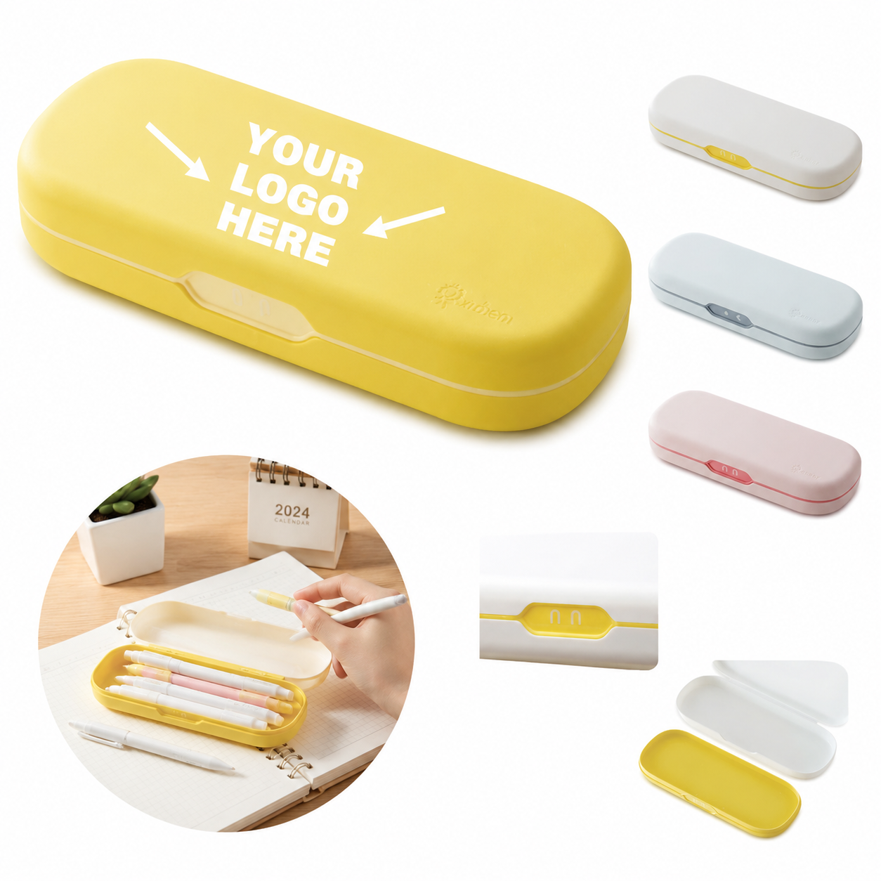 Multifunctional Minimalist Plastic Pencil Case