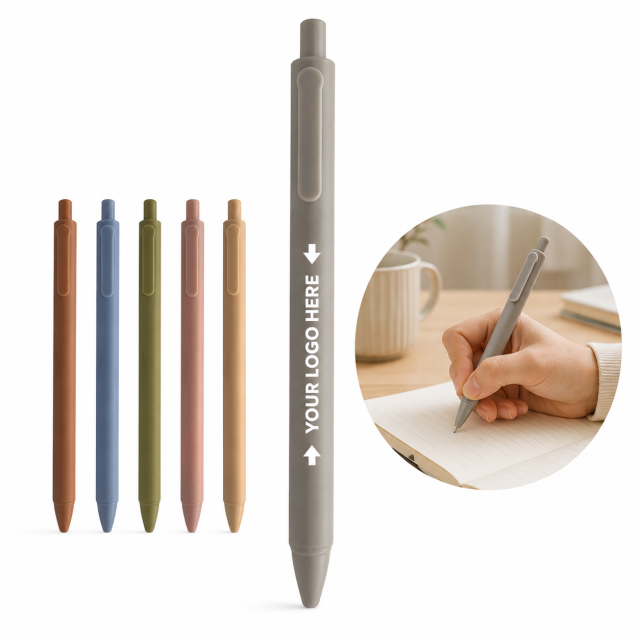 Muted Color Click Ballpoint Pen