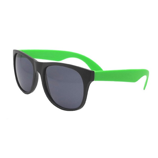 Neon Matte Two-Tone Promotional Sunglasses
