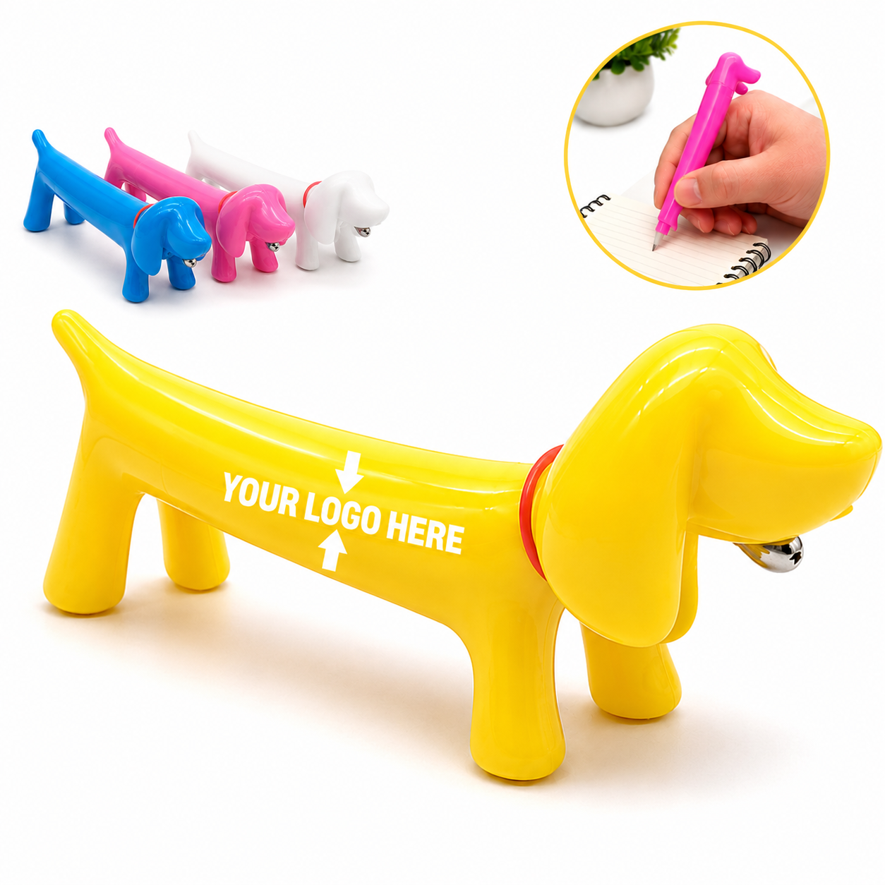 Novelty Dog Shaped Plastic Ballpoint Pen