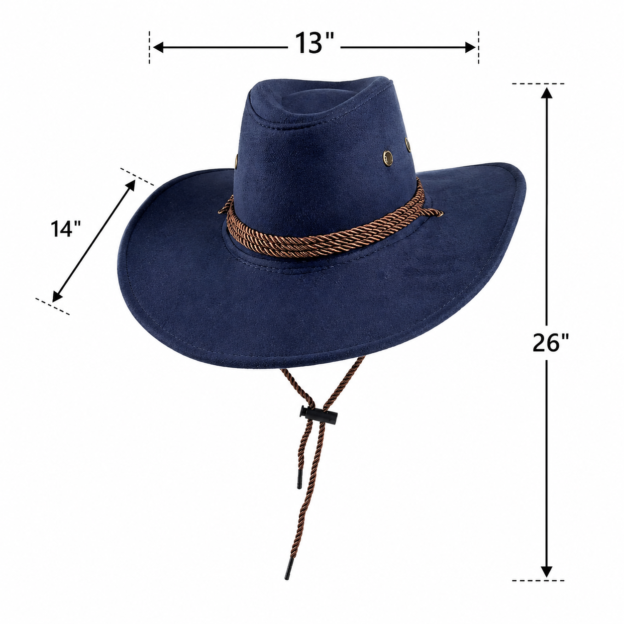Outdoor Western Cowboy Hat - Premium Frontier Sun Hat