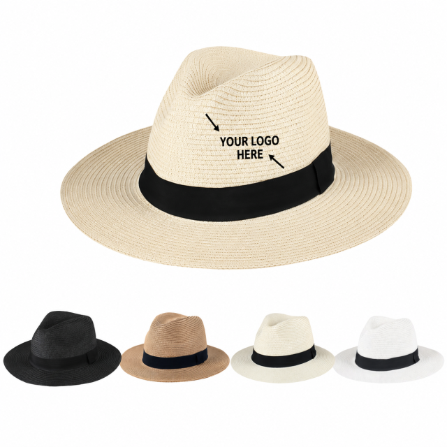 Packable Straw Panama Beach Hat