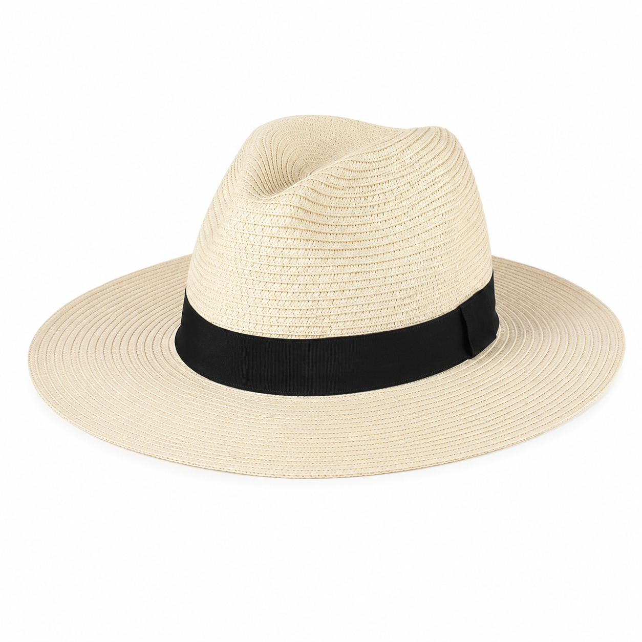 Packable Straw Panama Beach Hat