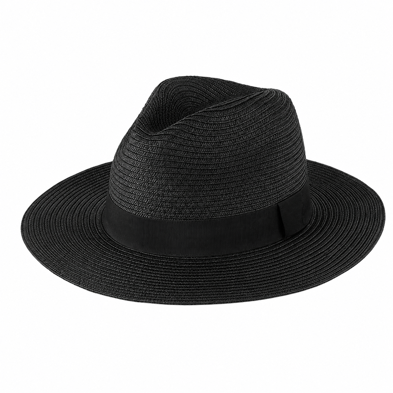 Packable Straw Panama Beach Hat