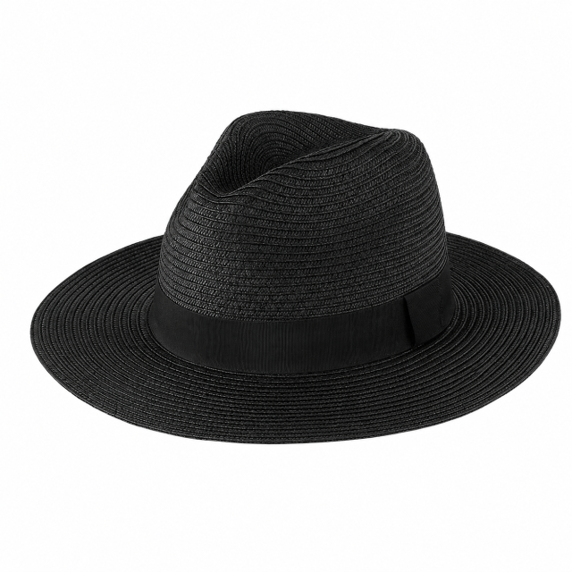 Packable Straw Panama Beach Hat