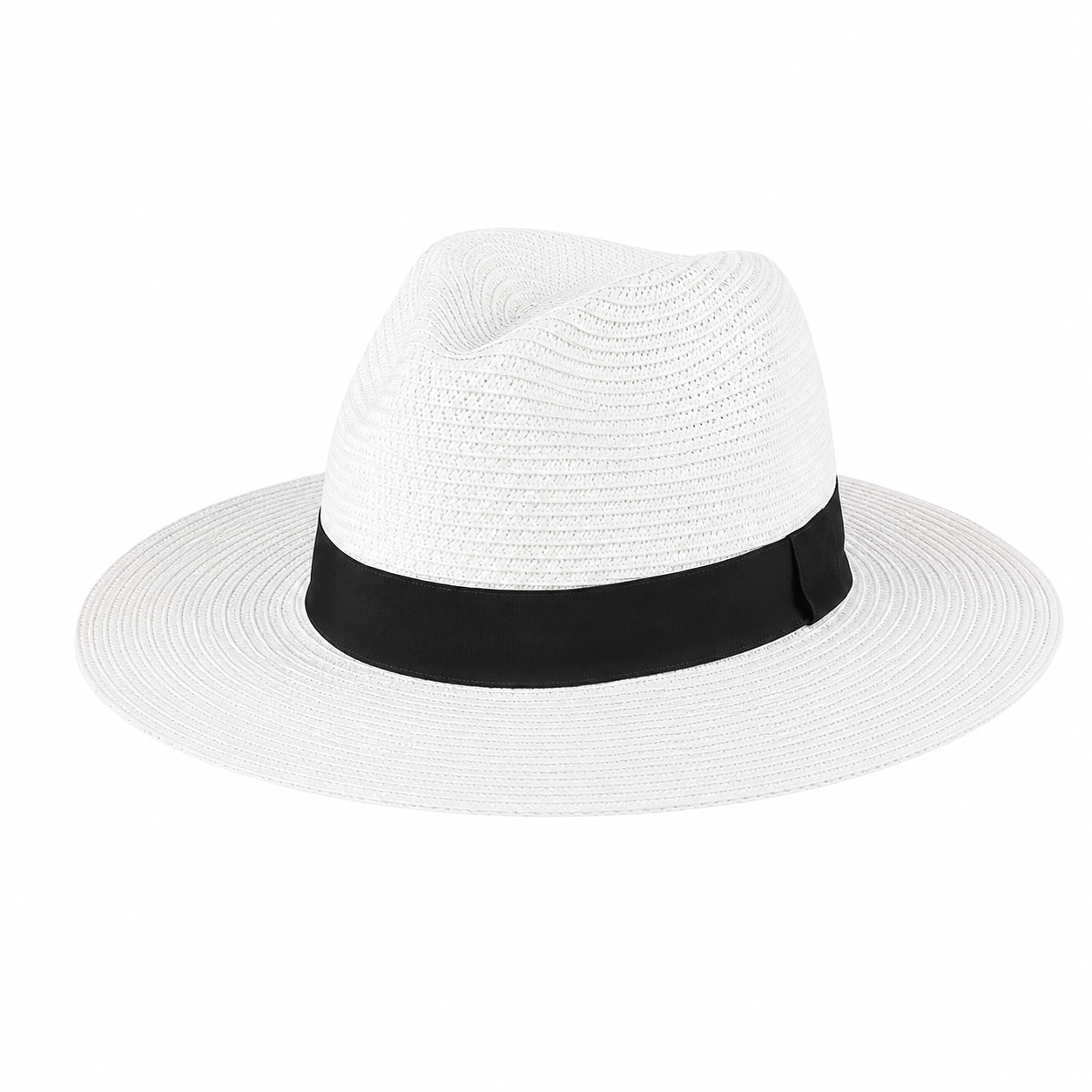 Packable Straw Panama Beach Hat