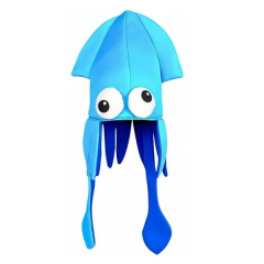 Polyester Squid Novelty Party Hat