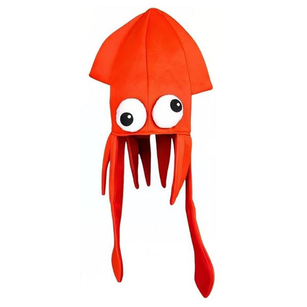 Polyester Squid Novelty Party Hat