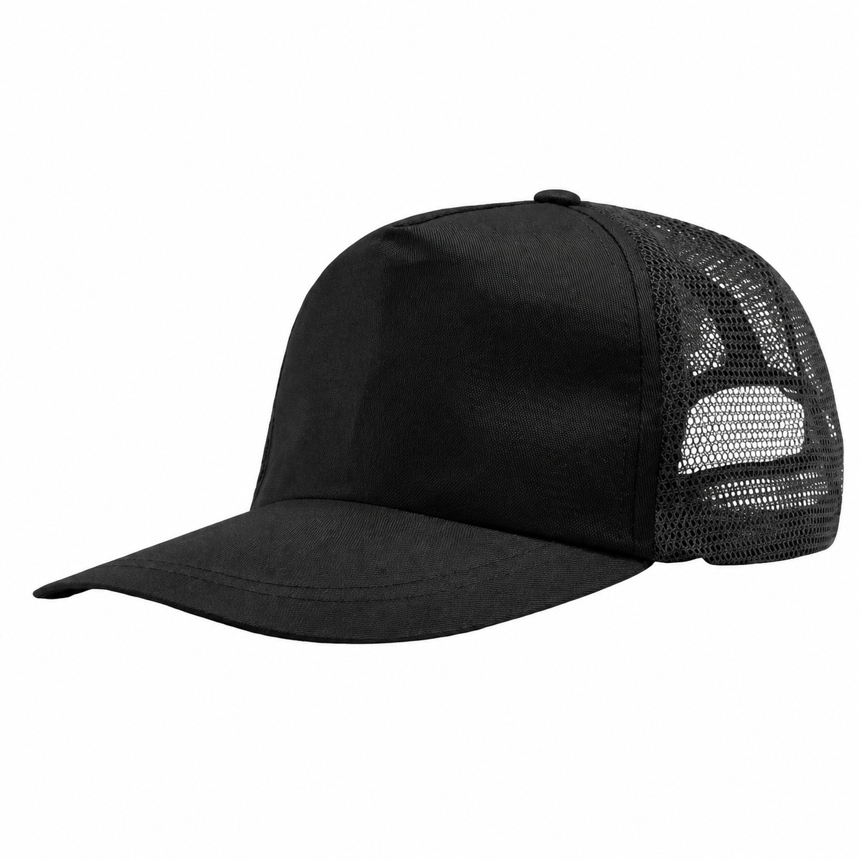 Polyester Trucker Cap - Mesh Breathable Snapback Hat