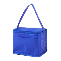 Portable Insulated Cooler Lunch Bag With Front Pocket