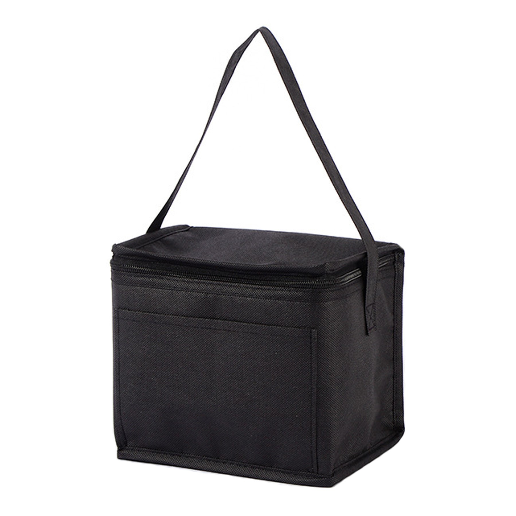 Portable Insulated Cooler Lunch Bag With Front Pocket