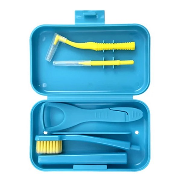 Portable Orthodontic Cleaning Travel Kit With Storage Case