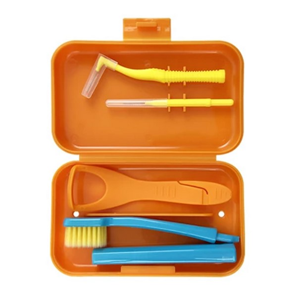 Portable Orthodontic Cleaning Travel Kit With Storage Case