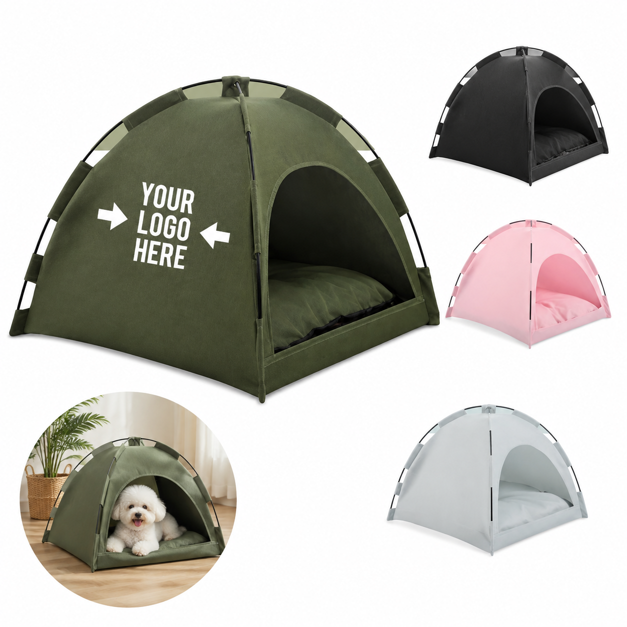 Portable Pet Cooling Tent Bed