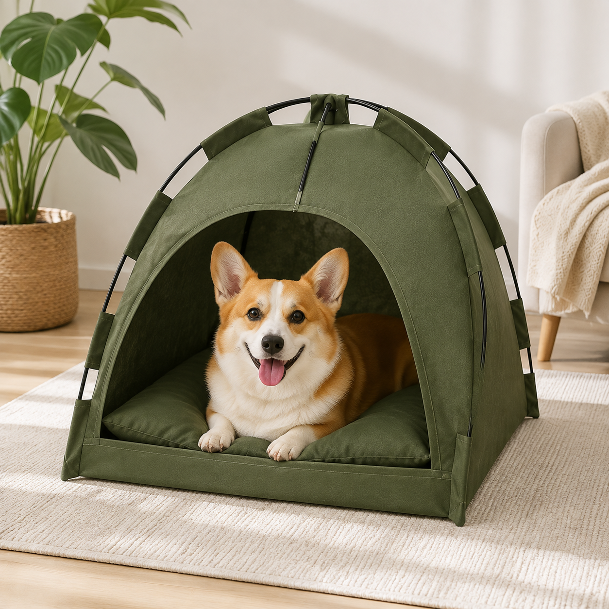 Portable Pet Cooling Tent Bed