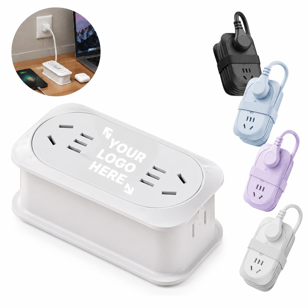 Portable Travel Power Socket Adapter