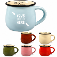 Pot Belly Ceramic Breakfast Mug - Ceramic Coffee Tea Cup